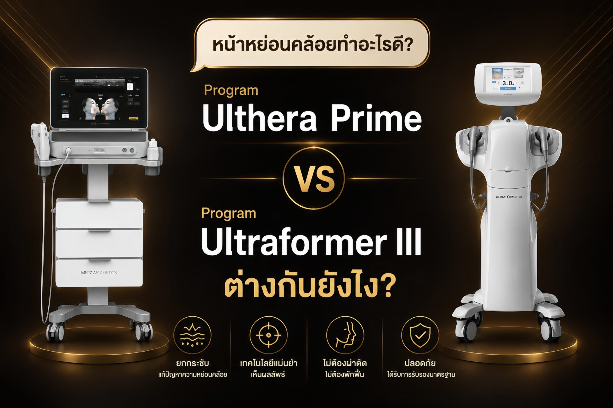 Ulthera Prime กับ UltraFormer ต่างกันยังไง